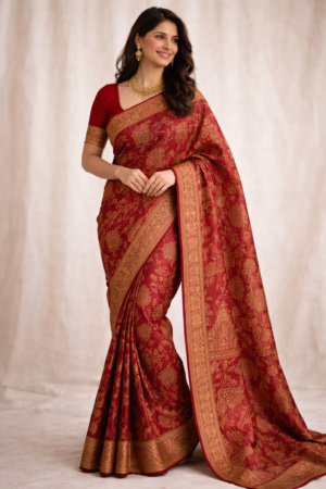Red Saree